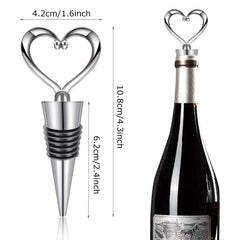 Heart Shaped Wine Stopper Reusable Plastic Love Bottle Stopper Wine Saver