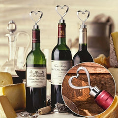 Heart Shaped Wine Stopper Reusable Plastic Love Bottle Stopper Wine Saver