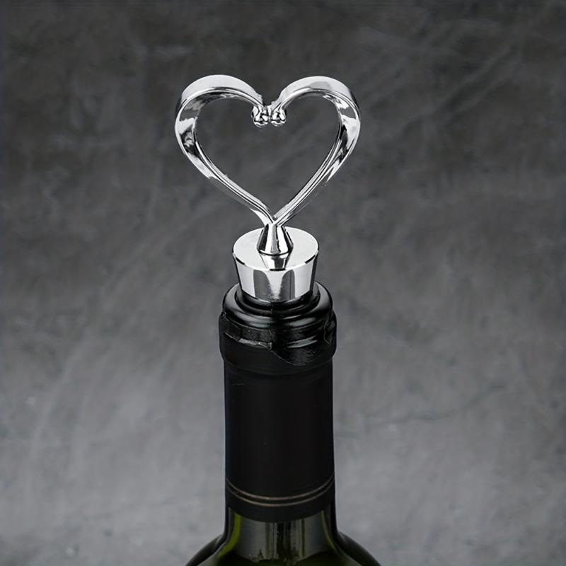Heart Shaped Wine Stopper Reusable Plastic Love Bottle Stopper Wine Saver