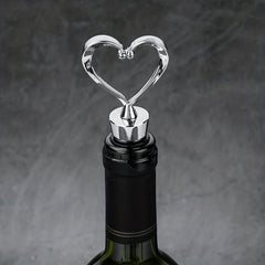 Heart Shaped Wine Stopper Reusable Plastic Love Bottle Stopper Wine Saver