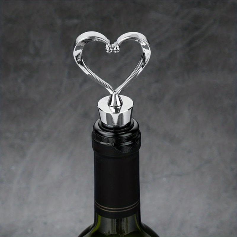 Heart Shaped Wine Stopper Reusable Plastic Love Bottle Stopper Wine Saver