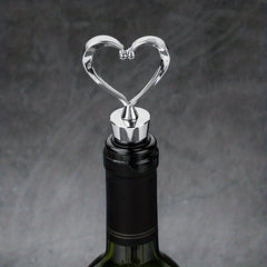 Heart Shaped Wine Stopper Reusable Plastic Love Bottle Stopper Wine Saver
