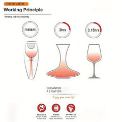 Wine Pourer Improves Wine Taste Aroma Aerating Pourer And Decanter Spout