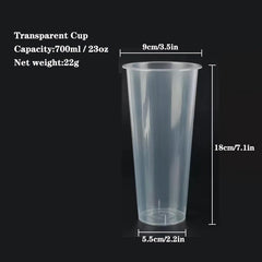 50pcs Large Capacity Textured Frosted Cups Disposable Drinking