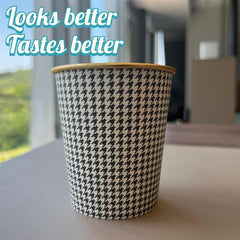 25pcs 6oz Disposable Golden Paper Cups for Beverages