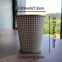 25pcs 6oz Disposable Golden Paper Cups for Beverages