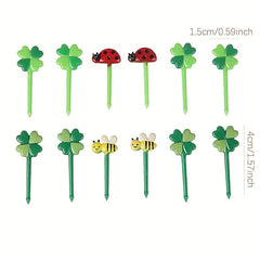 12Pcs Fruit Picks Toothpicks Mini Creative Food Forks Bento Accessories