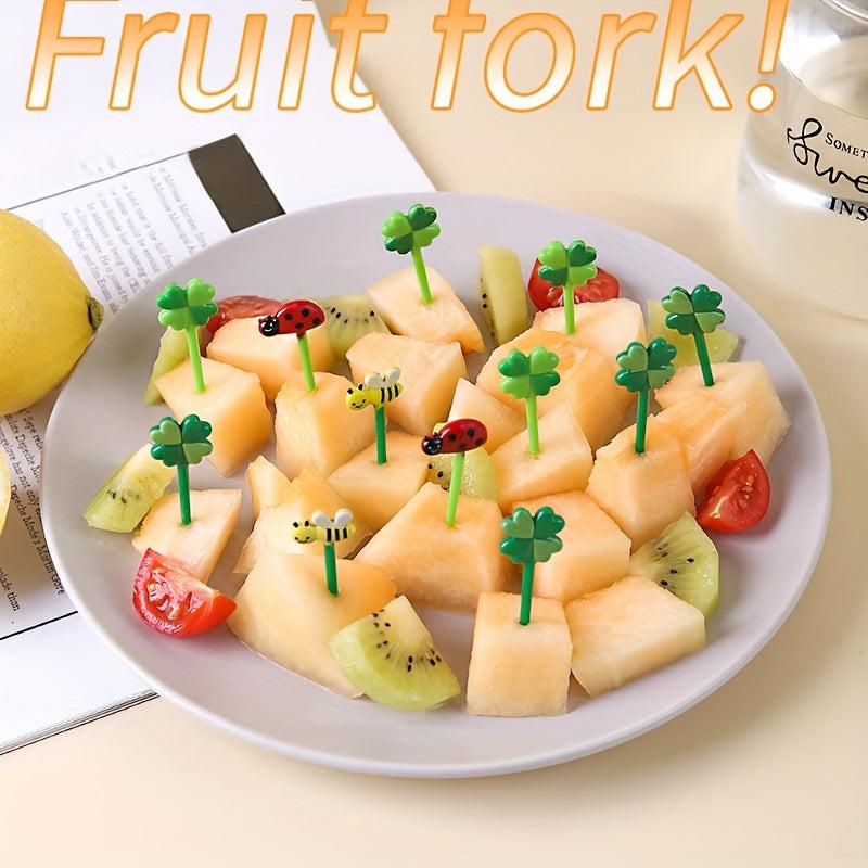 12Pcs Fruit Picks Toothpicks Mini Creative Food Forks Bento Accessories