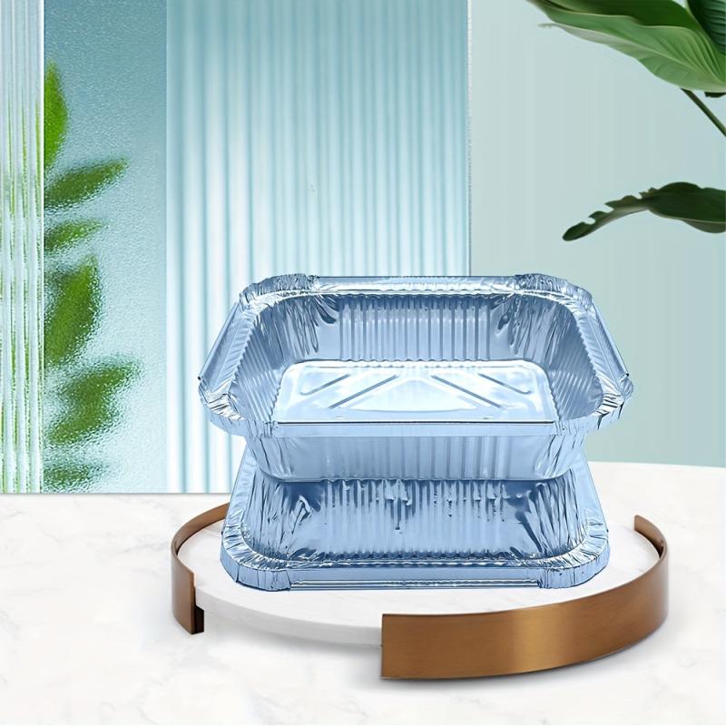 30pcs Disposable Lunch Box Takeout Box Baking Mold Barbecue Box