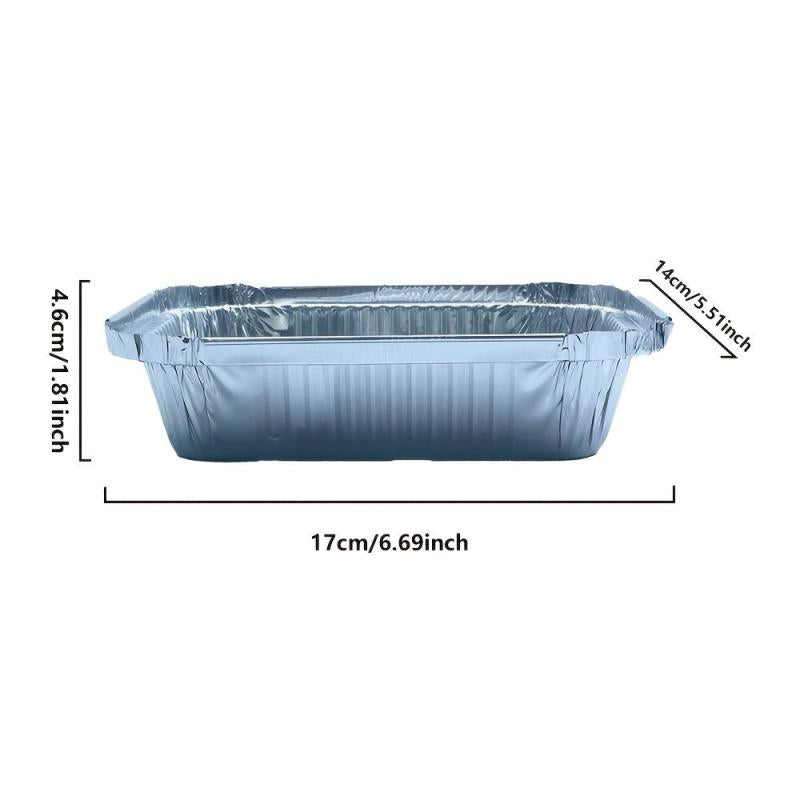 30pcs Disposable Lunch Box Takeout Box Baking Mold Barbecue Box
