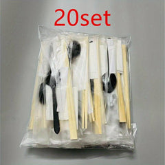 Disposable Tableware Set with Bamboo Chopsticks and Spoon