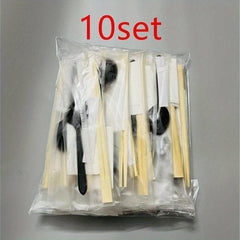 Disposable Tableware Set with Bamboo Chopsticks and Spoon