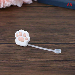 1pc Christmas Silicone Straw Tips Plant Straw Lids Reusable Drinking Dust Covers