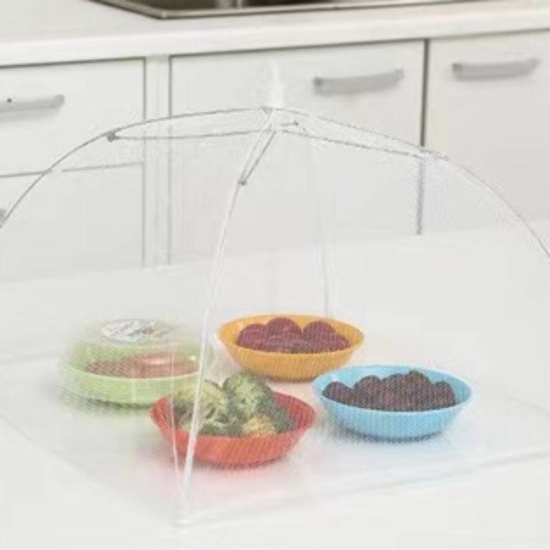 2pcs Food Covers Umbrella Mesh Large Cover Food Storage Non Plastic Bag
