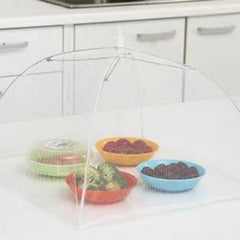 2pcs Food Covers Umbrella Mesh Large Cover Food Storage Non Plastic Bag