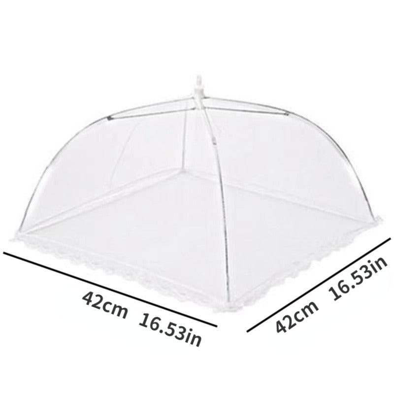 2pcs Food Covers Umbrella Mesh Large Cover Food Storage Non Plastic Bag