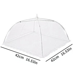 2pcs Food Covers Umbrella Mesh Large Cover Food Storage Non Plastic Bag