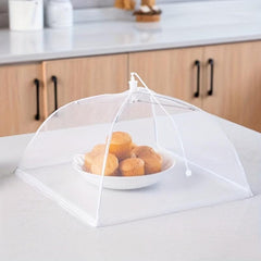 2pcs Food Covers Umbrella Mesh Large Cover Food Storage Non Plastic Bag