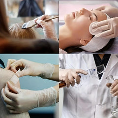 100 Disposable Clear Vinyl Gloves Powder Latex TPE Glove