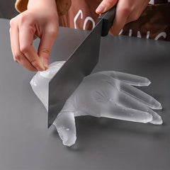 100 Disposable Clear Vinyl Gloves Powder Latex TPE Glove