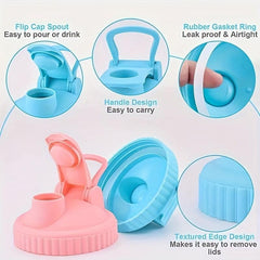 Leak and Airtight Flip Cap Lids for Ball Mason Jars 70mm