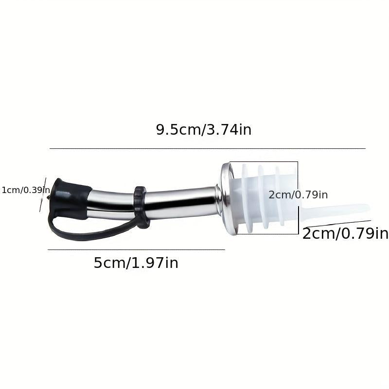 2pcs Stainless Steel Pourers Speed Wine Bottle Pourer Olive And Vinegar