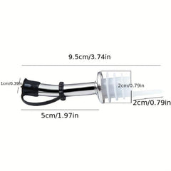 2pcs Stainless Steel Pourers Speed Wine Bottle Pourer Olive And Vinegar
