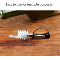 2pcs Stainless Steel Pourers Speed Wine Bottle Pourer Olive And Vinegar