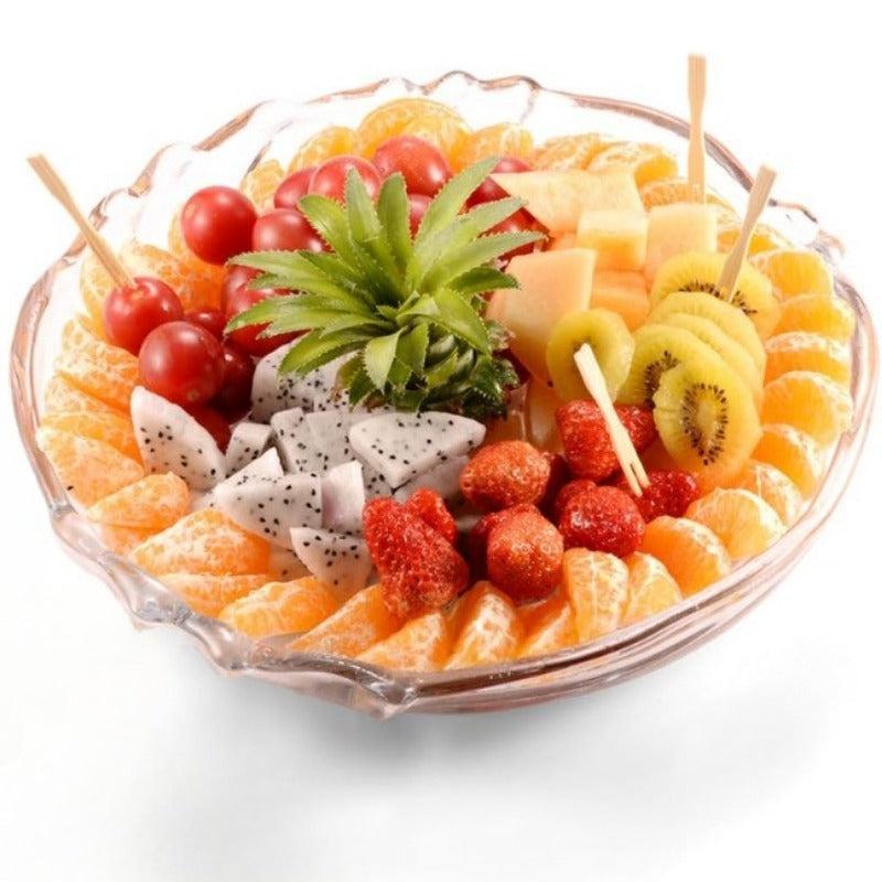 100pcs Disposable Fruit Fork Set Dessert Fork Heart Gourd Bamboo Flat Wood