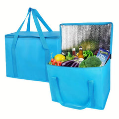 2pcs Supermarket Shopping Storage Bag Insulation Bag for Camping Picnic Food
