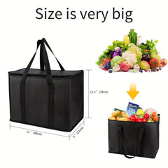 2pcs Supermarket Shopping Storage Bag Insulation Bag for Camping Picnic Food