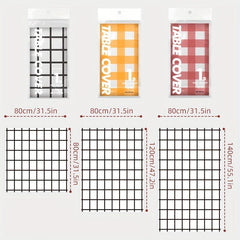 6pcs Disposable Tablecloth Outdoor Camping Floor Mat Waterproof Picnic Mat