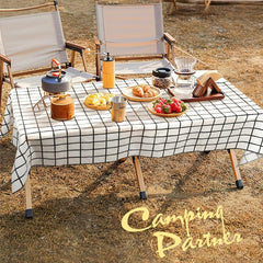 6pcs Disposable Tablecloth Outdoor Camping Floor Mat Waterproof Picnic Mat