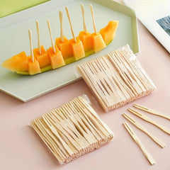 80pcs Disposable Fruit Fork Set Mini Fork Birthday Party Supplies