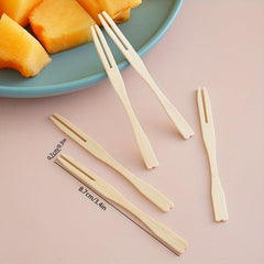 80pcs Disposable Fruit Fork Set Mini Fork Birthday Party Supplies