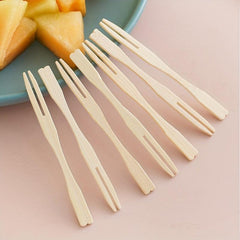 80pcs Disposable Fruit Fork Set Mini Fork Birthday Party Supplies