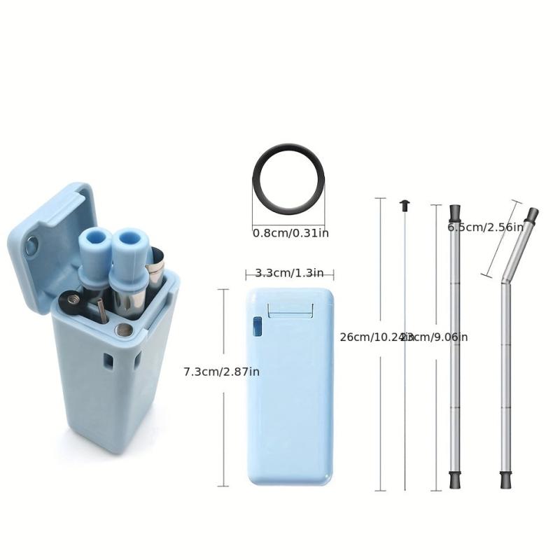 Silicone Reusable Straws Stainless Steel Drinking Straw