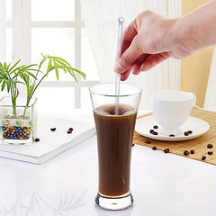 100pcs Disposable Acrylic Swizzle Sticks Cocktail Stirrers for Party Wedding