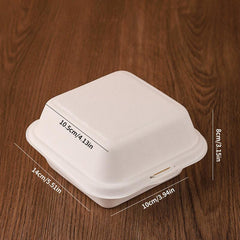 10pcs Eco Friendly Dessert Cake Packaging Box Portable Disposable Lunch Box
