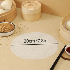 10pcs Silicone Steamer Cloth Reusable Liners For Bamboo Steamer Kitchen Gadgets