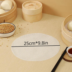 10pcs Silicone Steamer Cloth Reusable Liners For Bamboo Steamer Kitchen Gadgets