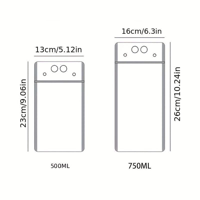 10 Pcs Reusable Juice Bags 500ml & 750ml Disposable Zipper Drink Container Bags