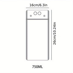 10 Pcs Reusable Juice Bags 500ml & 750ml Disposable Zipper Drink Container Bags