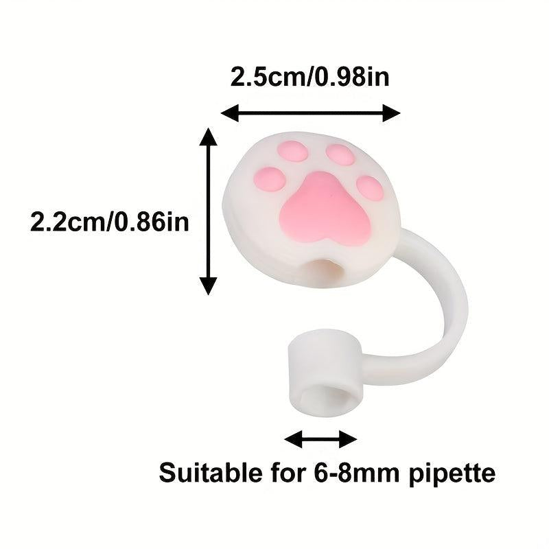 2Pcs Silicone Straw Toppers for Tumblers - Reusable Cover Caps