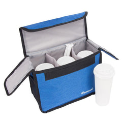 1pc Divided Drink Carrier For Food Bag Waterproof Cup Carrier Tote