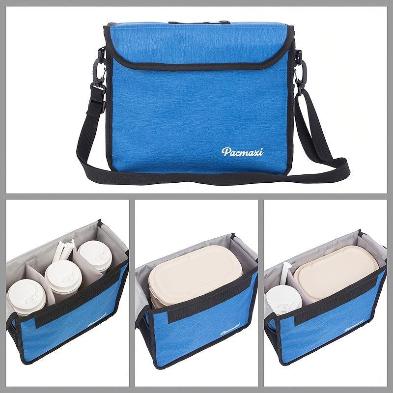 1pc Divided Drink Carrier For Food Bag Waterproof Cup Carrier Tote