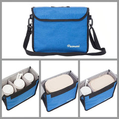 1pc Divided Drink Carrier For Food Bag Waterproof Cup Carrier Tote