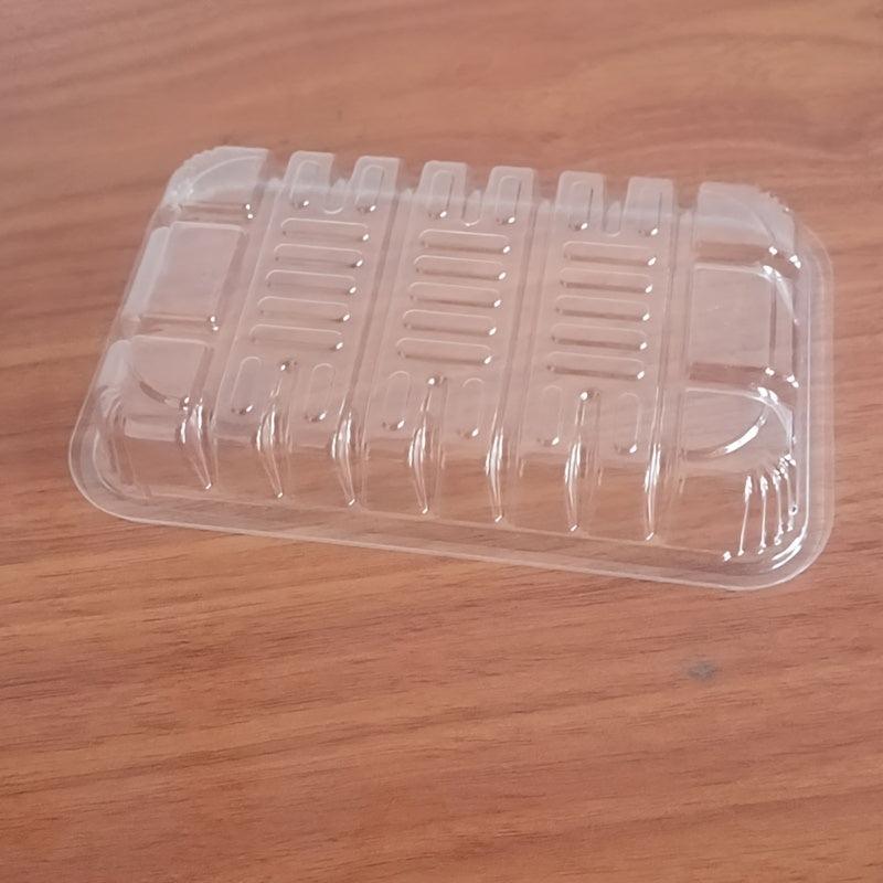50pcs Disposable Fruit And Vegetable Tray PET Plastic Tray Supermarket Household