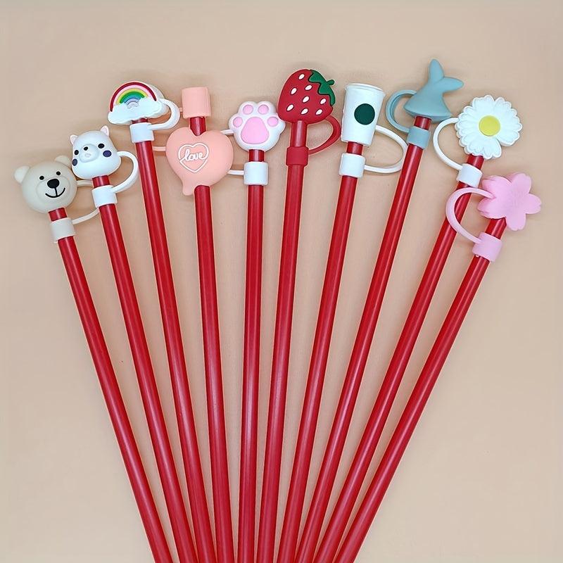 Silicone Straw Caps 6-8mm Anti Dust Tips Covers
