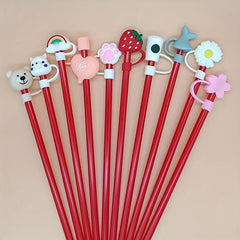 Silicone Straw Caps 6-8mm Anti Dust Tips Covers